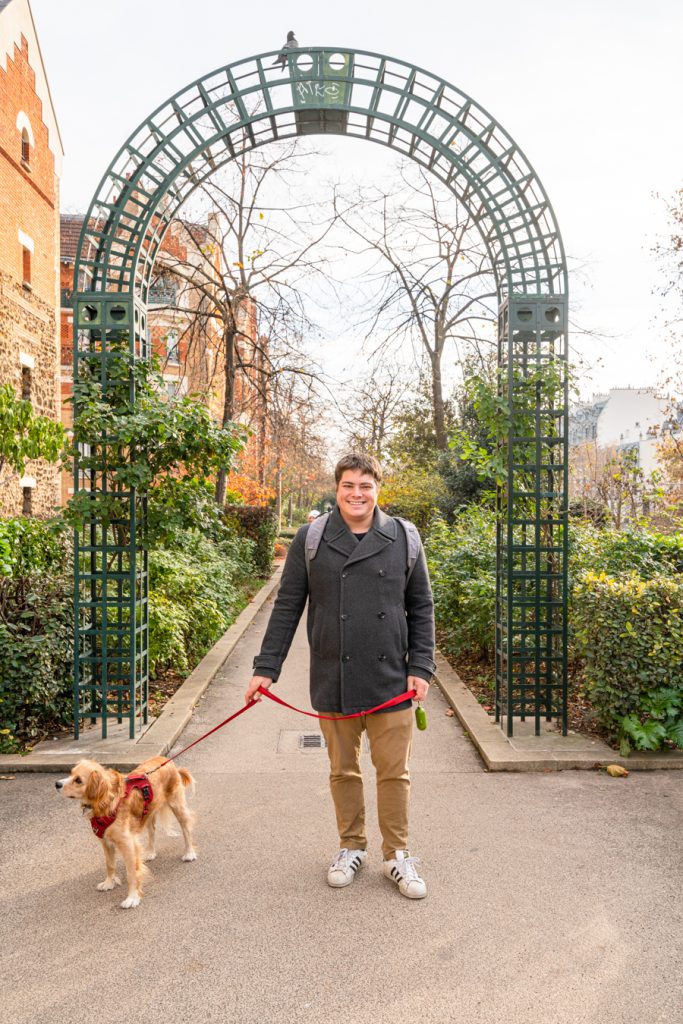 jeremy storm and ranger storm on the promenade plantee, one of the best hidden gems in paris france
