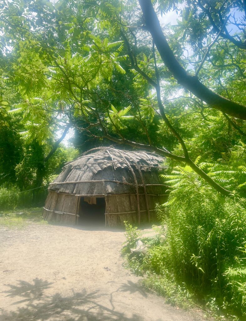 Wampanoag winter home built at the patuxet homesite, a memorable stop on a plymouth day trip from boston ma