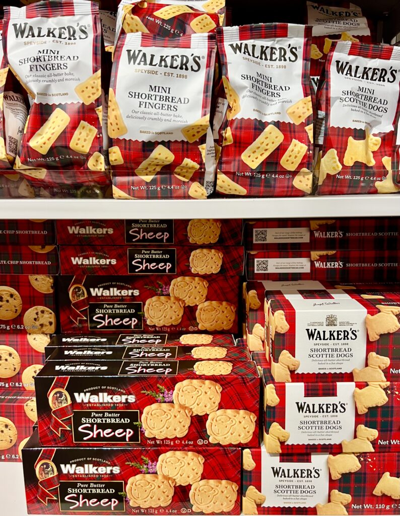 collection of walkers brand scottish shortbread for sale, one of the best things to buy in scotland