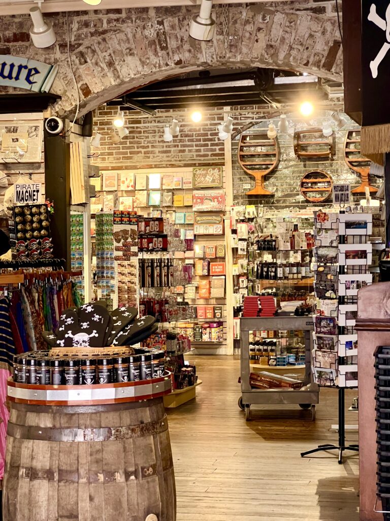 interior of gift shop savannah souvenirs to buy including magnets