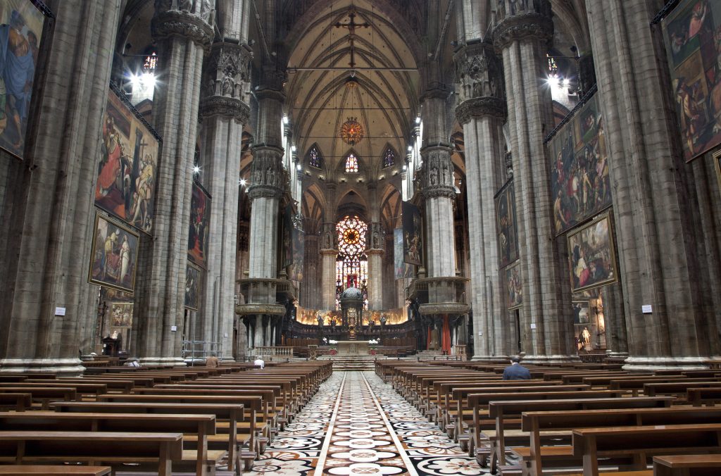 interior of milan duomo, one of the best things to do in milan in a day