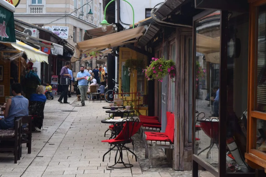 cafes in sarajevo old town