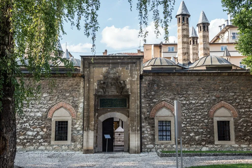 stone walls of Gazi Husrev-beg madrasa