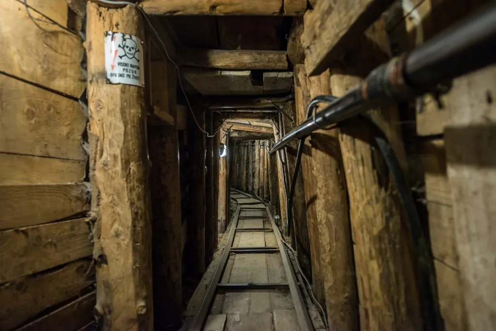 interior of sarajevo war tunnel, one of the best things to see in sarajevo