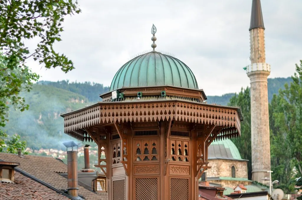 close up of sebilj fountain, one of the best places to visit in sarajevo bosnia and herzegovina