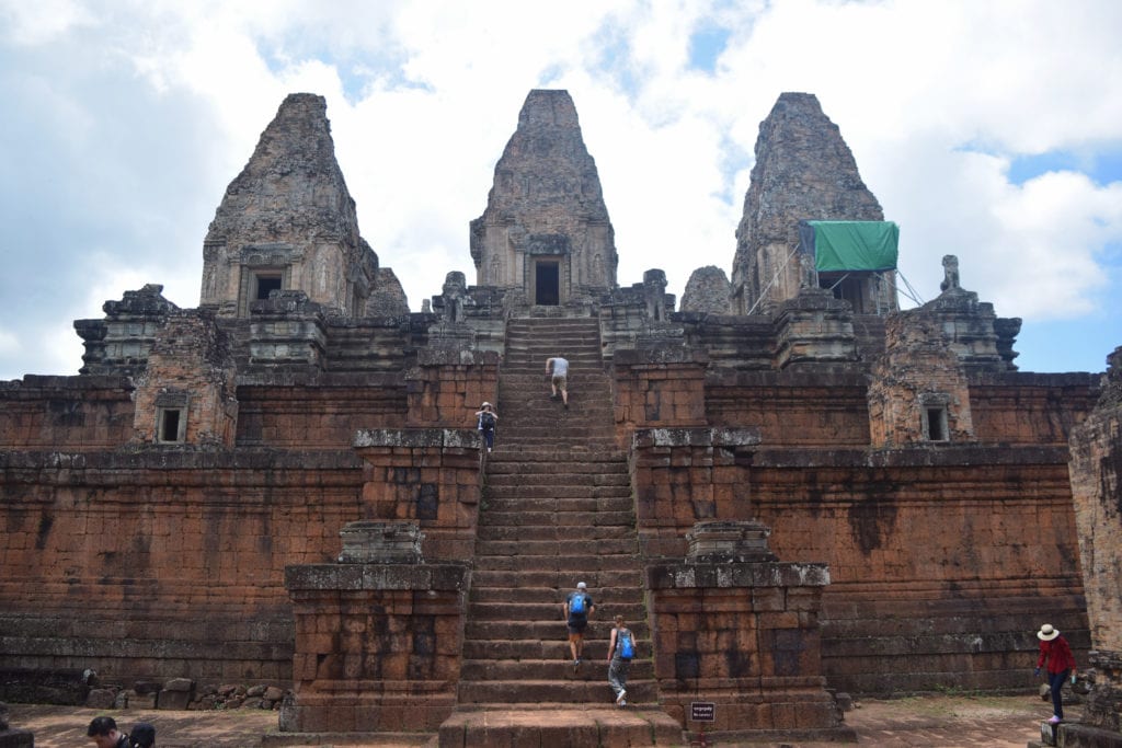 large temple in angkor wat, one of the best places to visit in cambodia backpacking