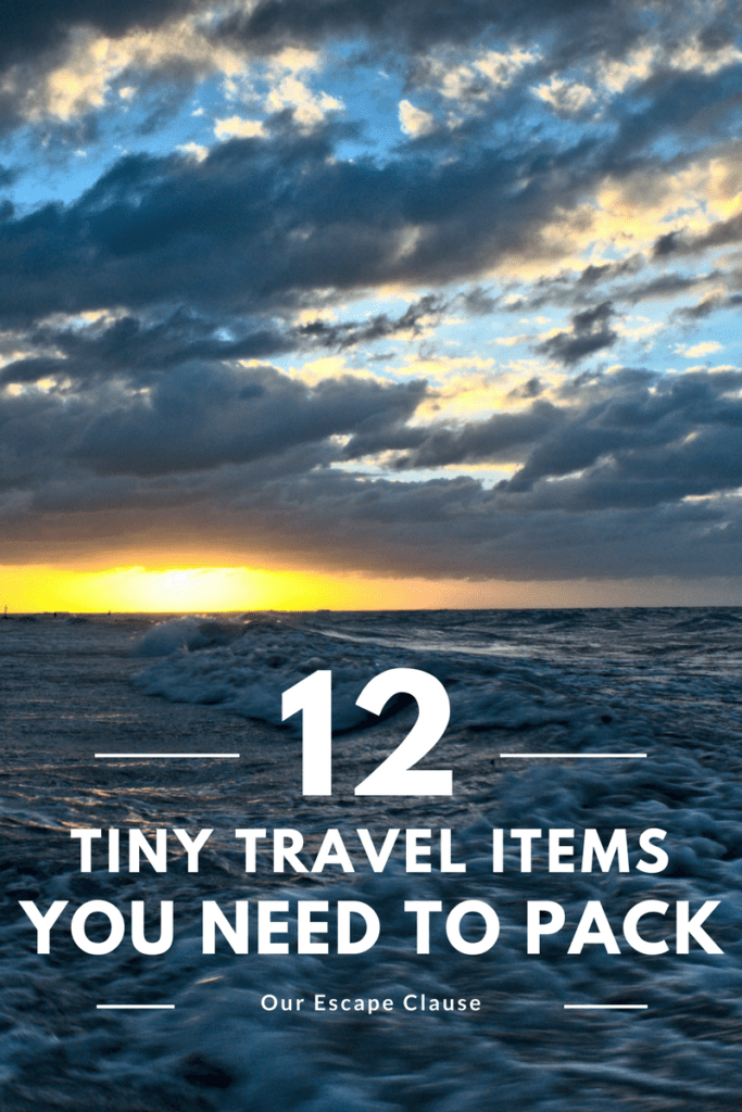 travel items list