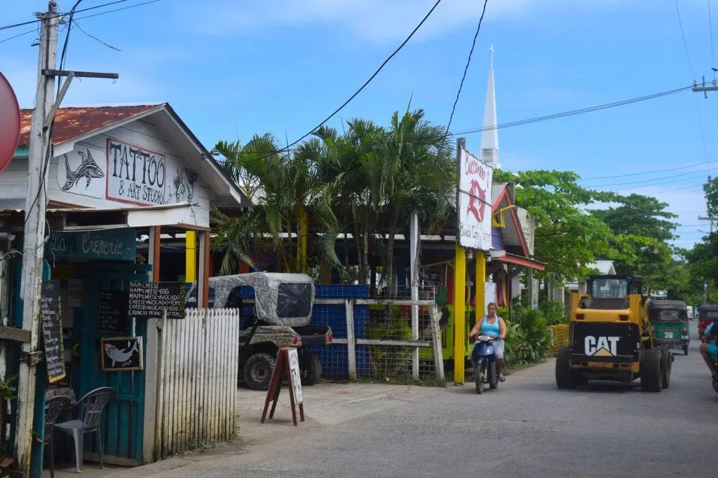 fire on Utila, Honduras