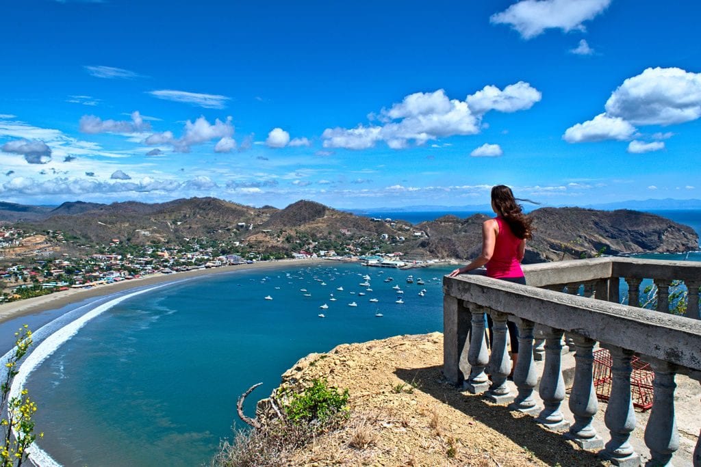 kate storm overlooking the bay of san juan del sur nicaragua