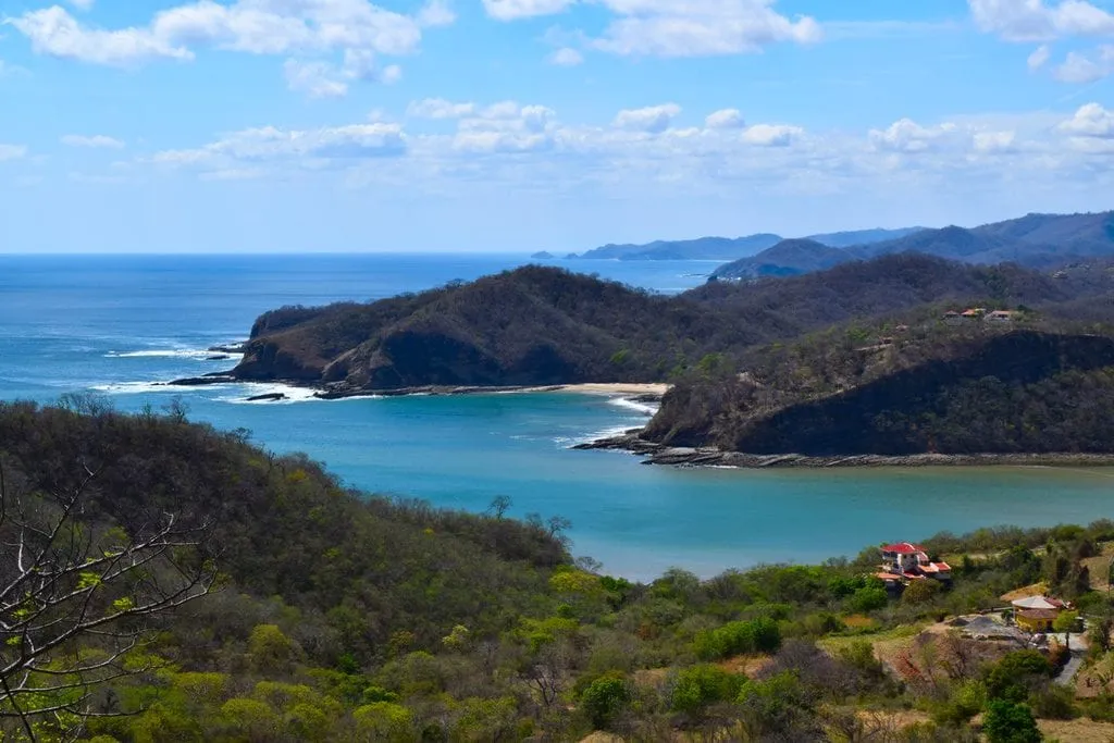 view of pacific coastline of nicaragua