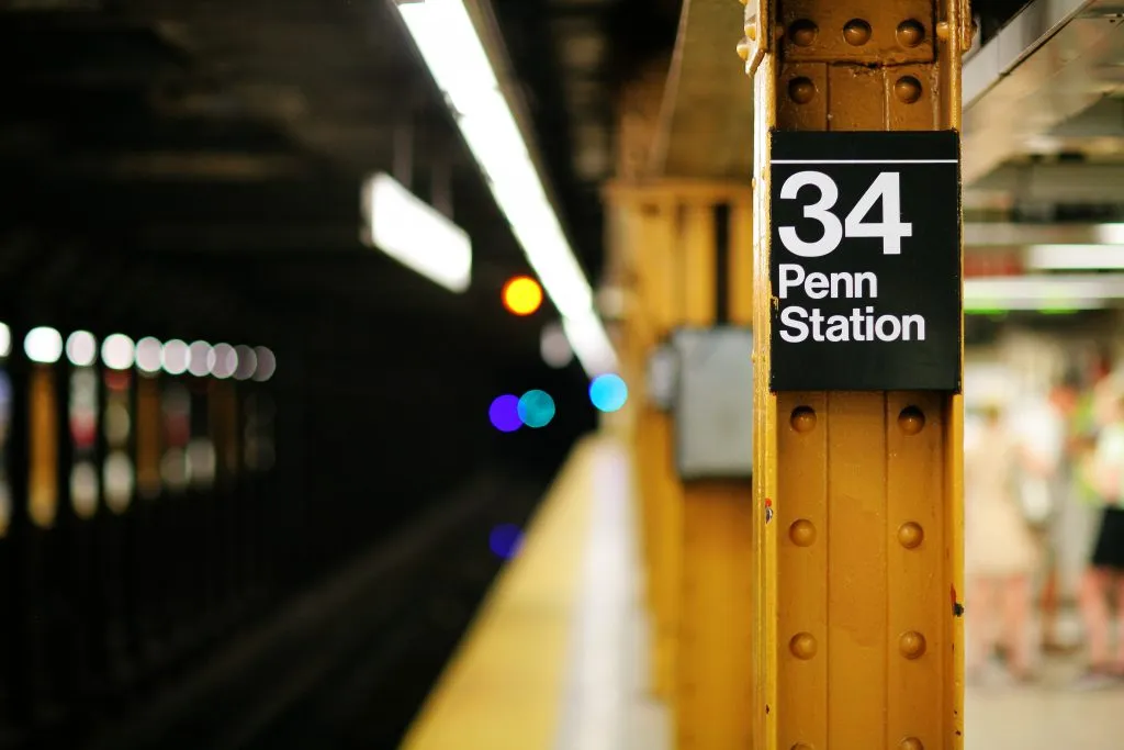 photo of penn station subway station in new york weekend itinerary