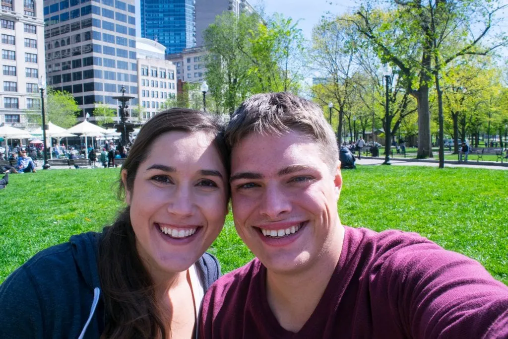 2 Days in Boston Itinerary: Selfie in the Park