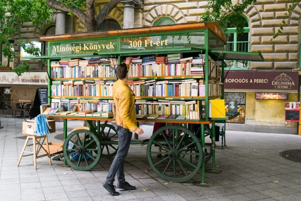 3 Days in Budapest Itinerary: Book Cart