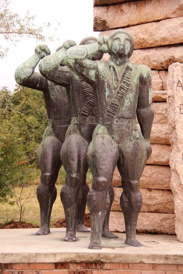 communist era statues of soldiers in memento park budapest off the beaten path destination
