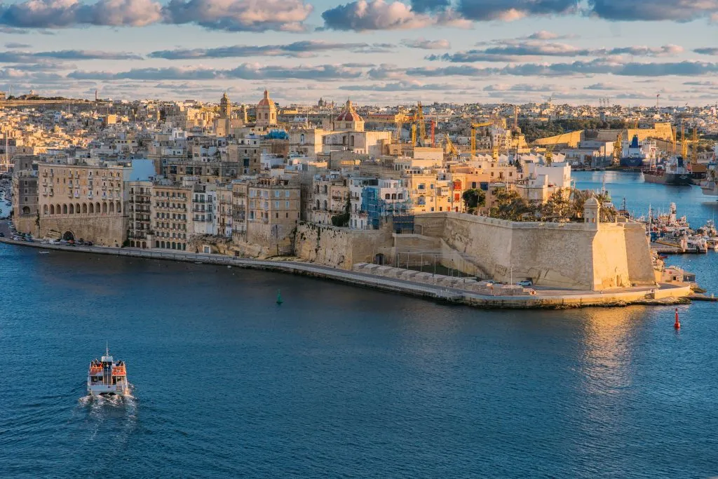 aerial view of the three cities, one of the best things to do in malta