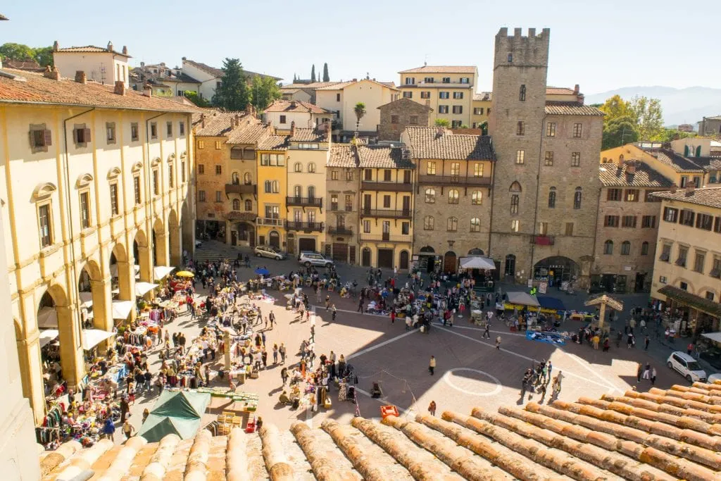 Best Day Trips from Bologna: Arezzo Main Square