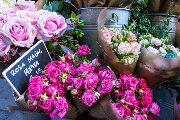 Florence or Rome: Flower Stand