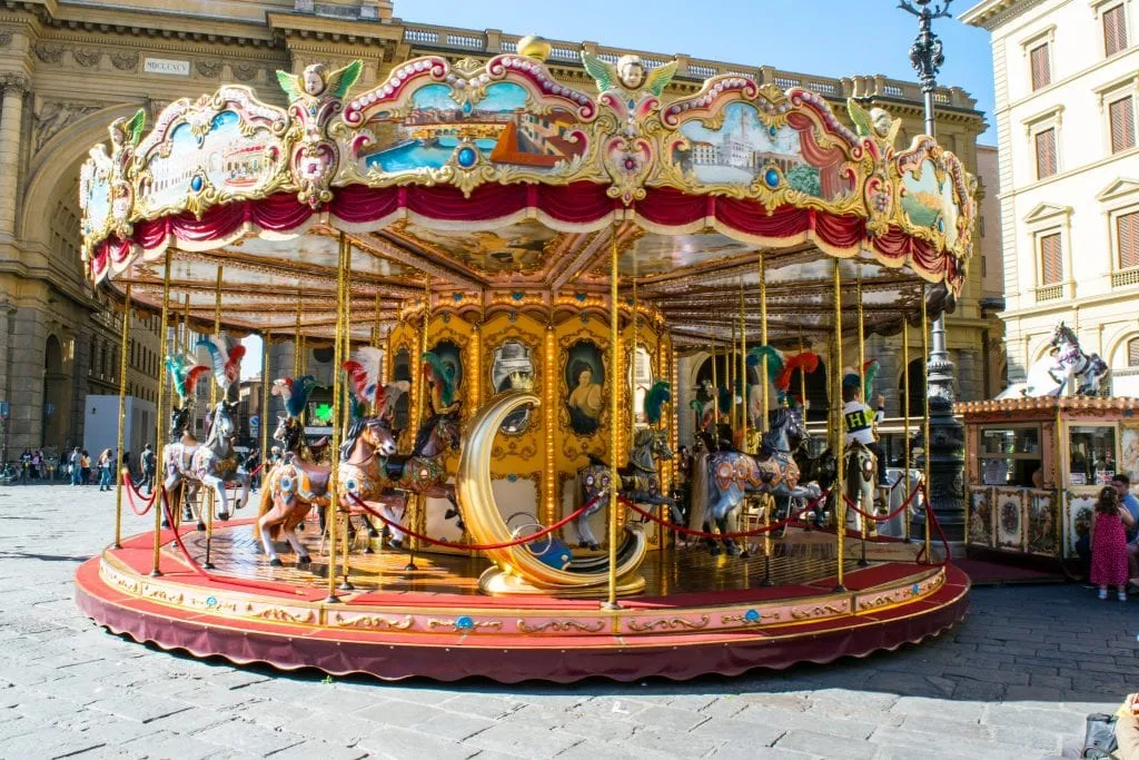 2 Days in Florence Itinerary: Piazza della Republica Carousel