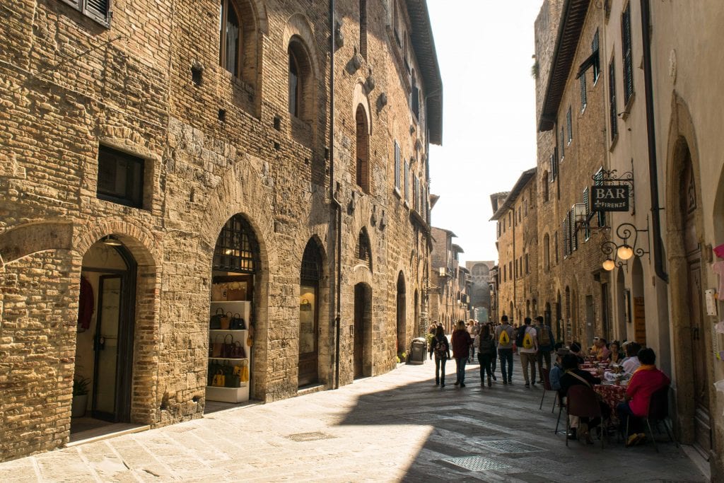 Best quotes about Italy: streets of San Gimignano