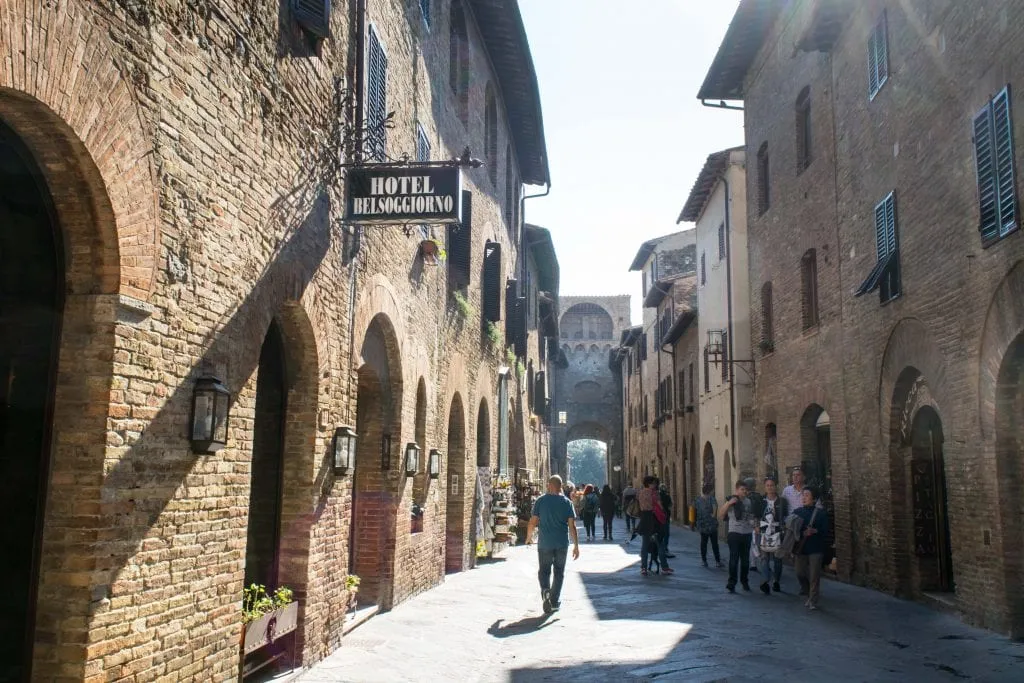 Florence or Rome: Streets of San Gimignano