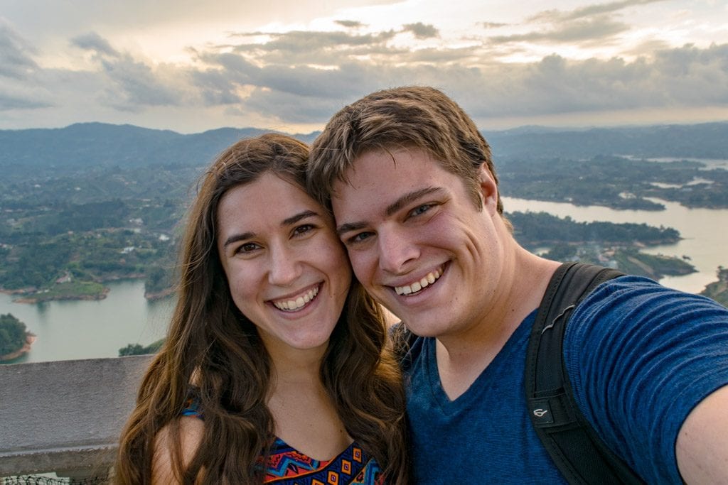 Kate Storm and Jeremy Storm in Guatape, Colombia