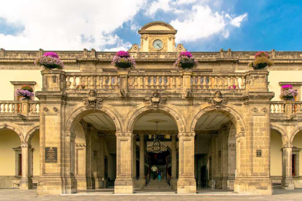 beautiful stone corner of chapultepec castle in mexico city in 3 days