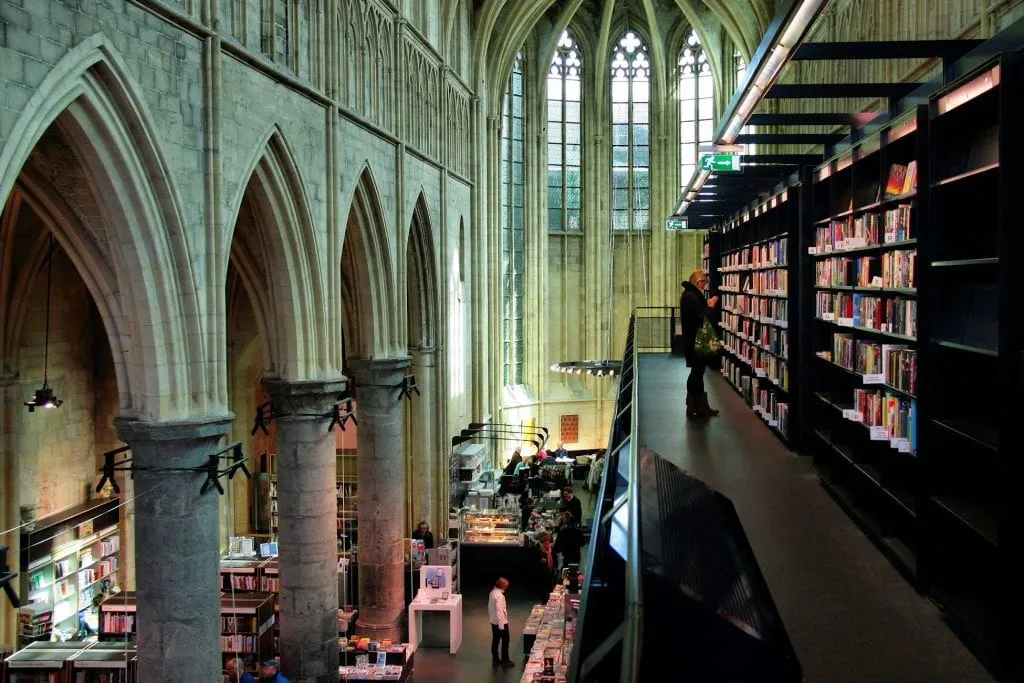 Best Bookstores in Europe: Maastricht bookshop in a dominican church