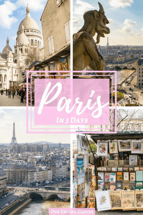 3 Days in Paris Itinerary