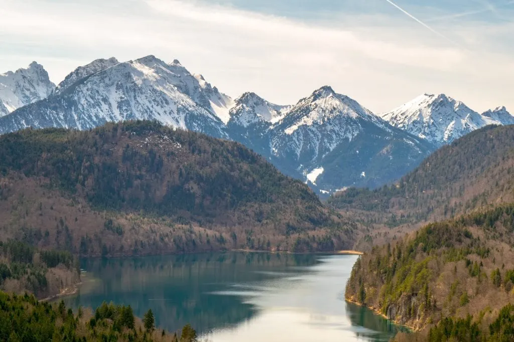 Munich to Neuschwanstein Castle: Lake in Bavarian Mountains