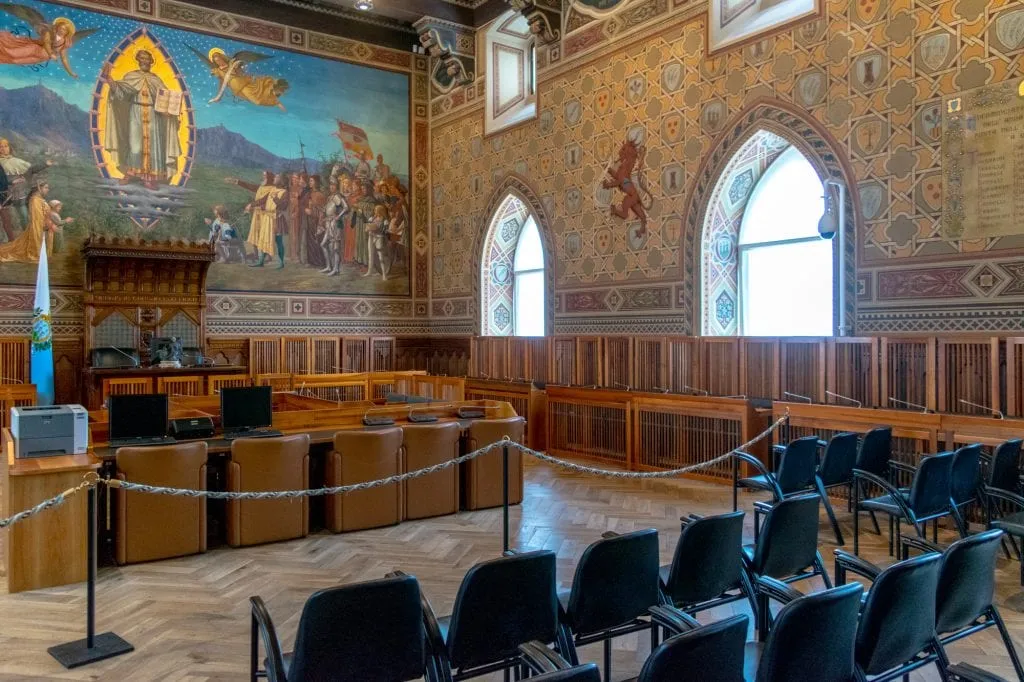 Interesting Facts About San Marino: Public Palace Interior