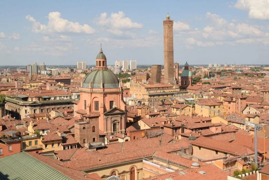 view of bologna from San Petronio's Terrace