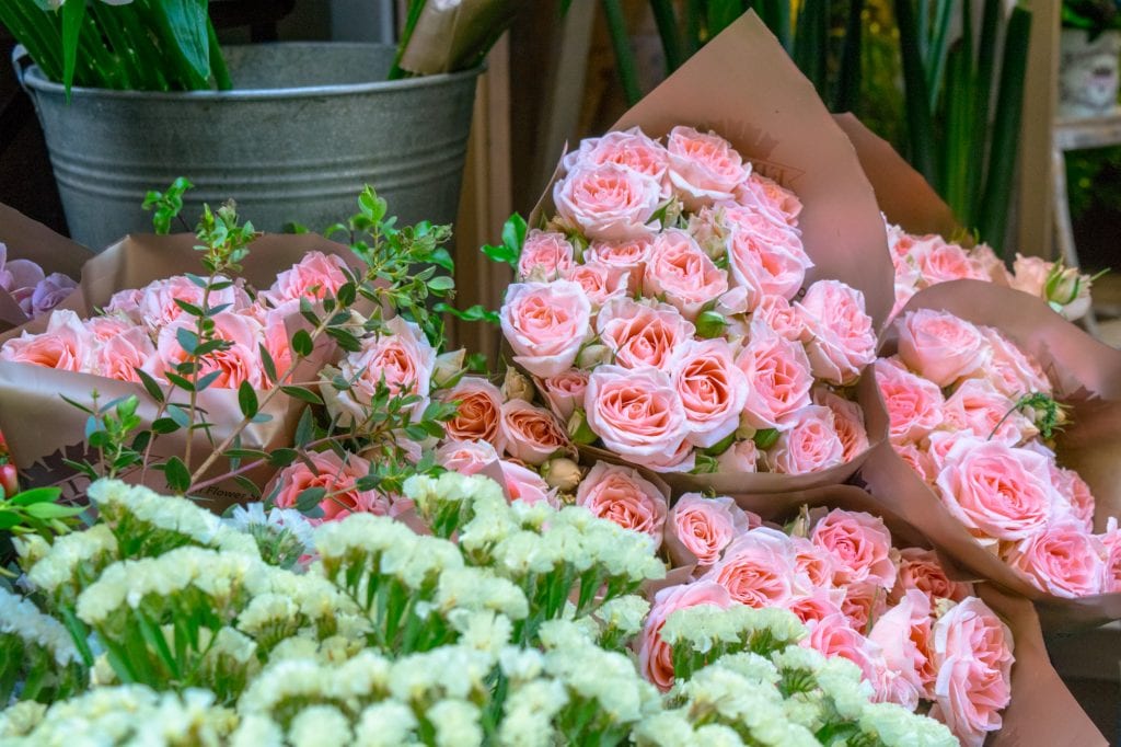 flowers for sale at one of the markets best activities in bologna italy