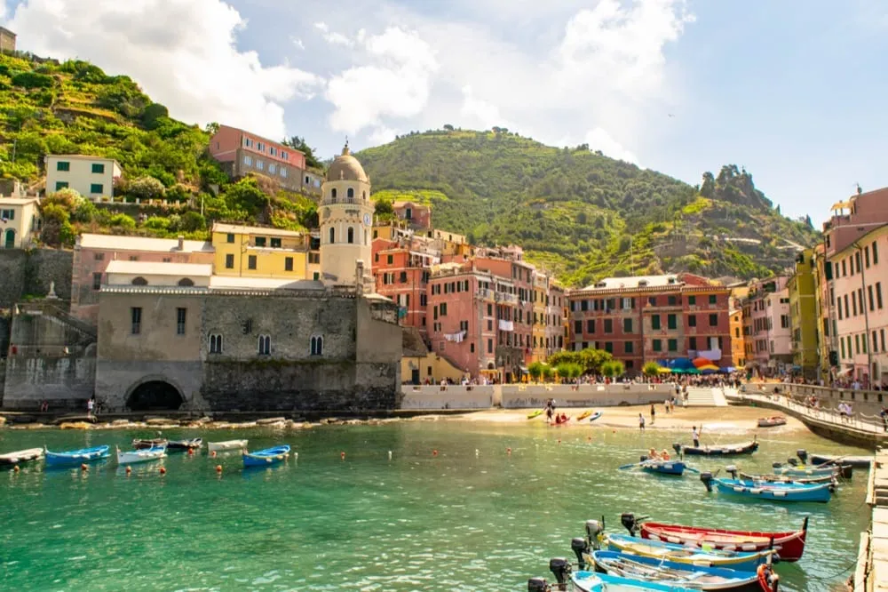 view of vernazza italy, one of the 5 villages of cinque terre itinerary