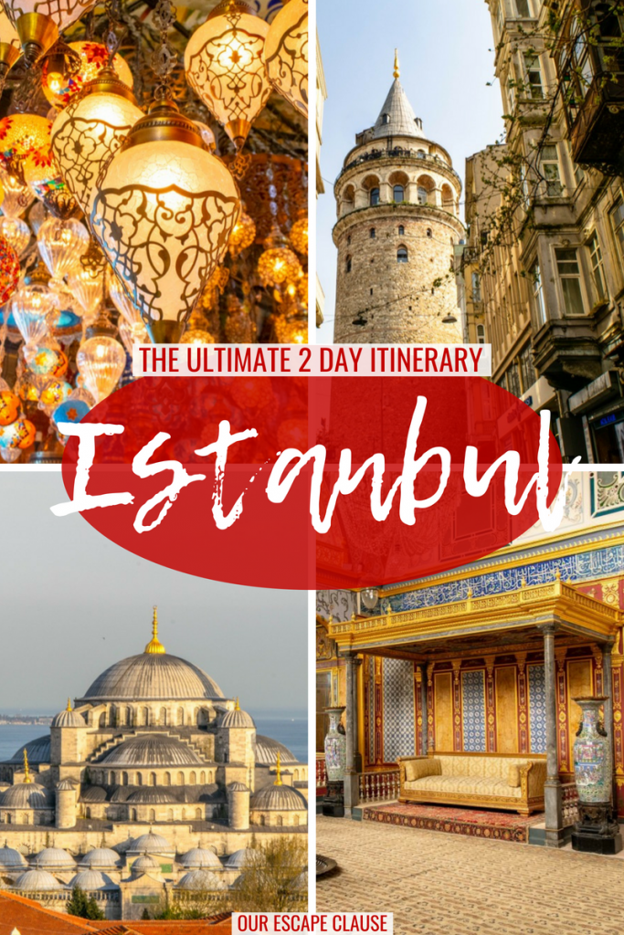 The ultimate 2 day itinerary for Istanbul: where to go, what to do & more. #istanbul #turkey #travel