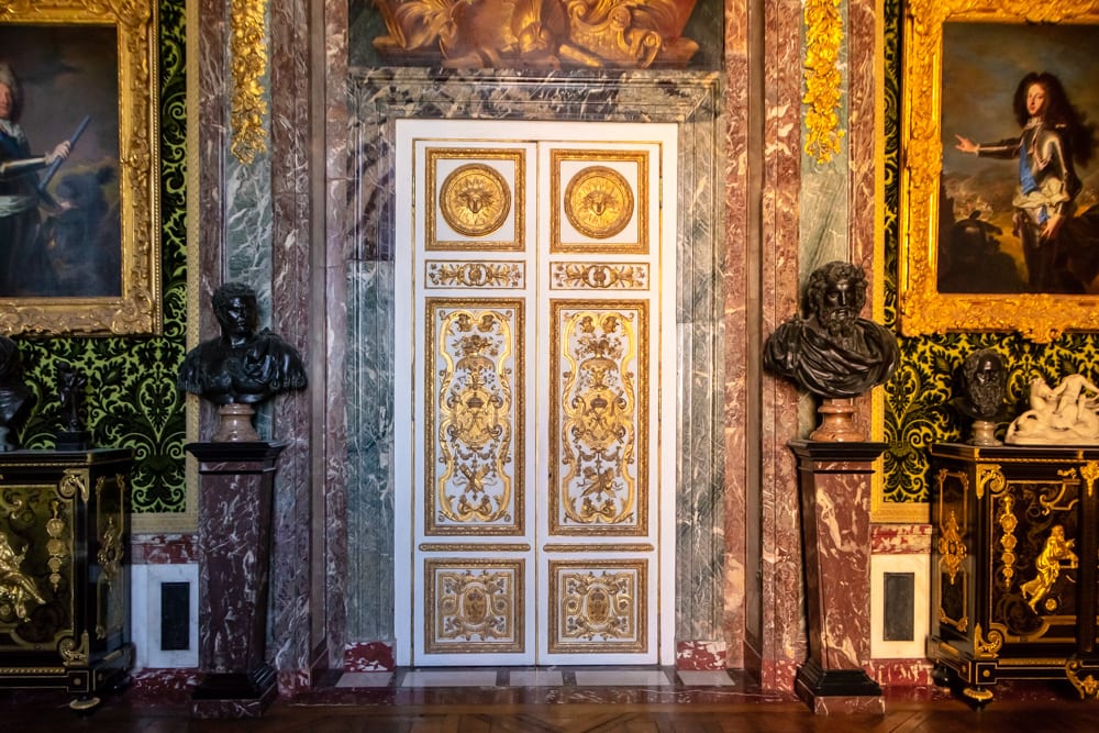 Visiting Versailles from Paris: Interior Doors of Palace