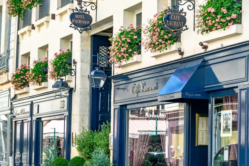 Paris in August: Cafe