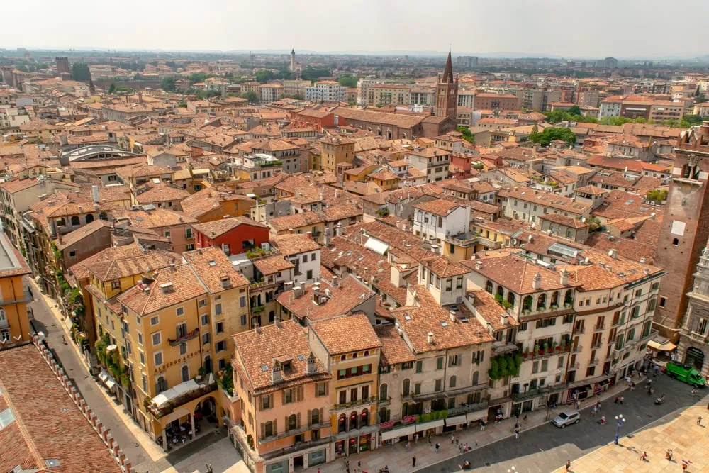 Trip to Italy Cost: View of Verona from Tower