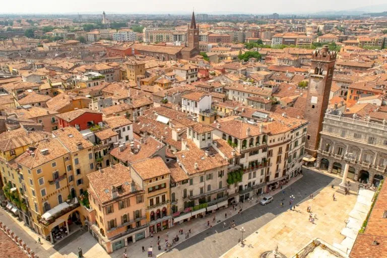 view of verona from above, one of the best things to do in italy bucket list destination