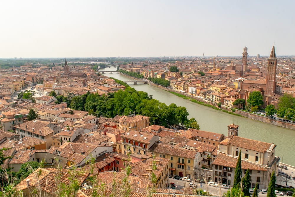 Where to Propose in Italy: Verona Proposal at Castel San Pietro