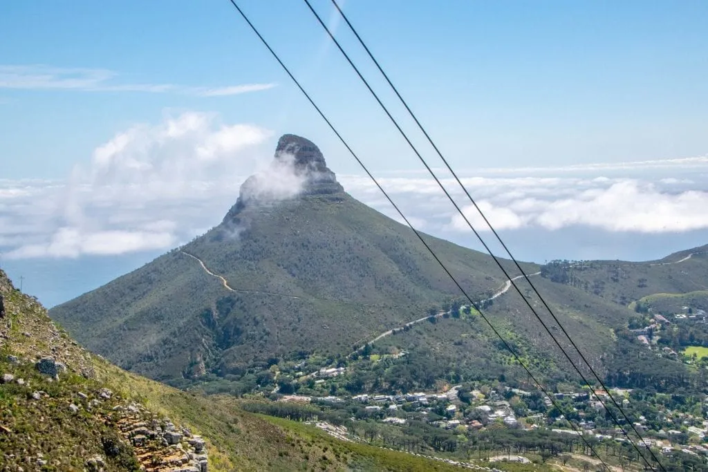 3 Day Cape Town Itinerary: Lion's Head view from Table Mountain Cable Car
