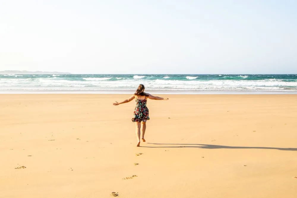 Tofo, Mozambique: Girl on Beach