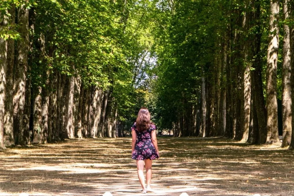 Visiting Versailles: Girl in the Gardens