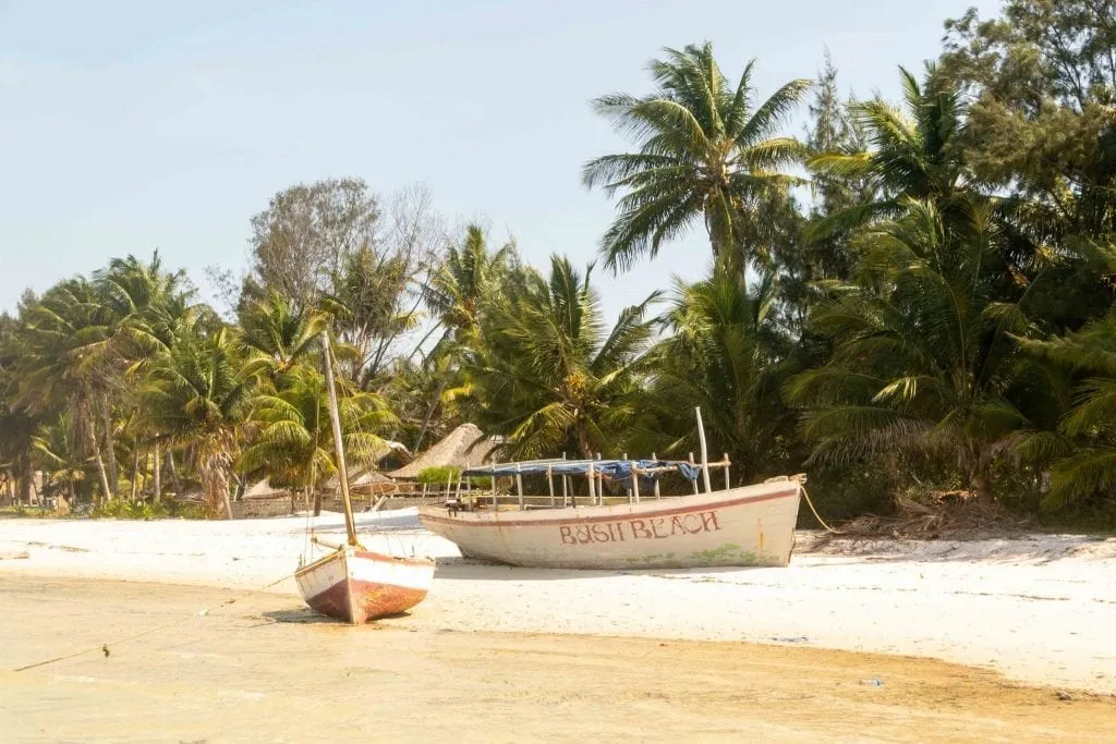 Sailboats in Vilanculos Mozambique