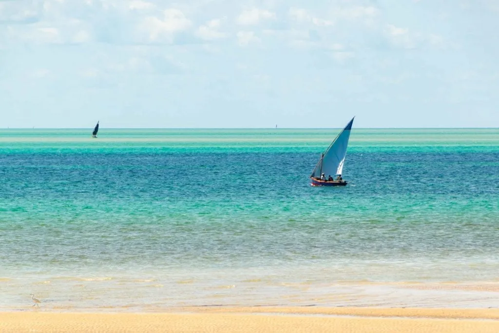 Sailboat in Vilanculos, Mozambique