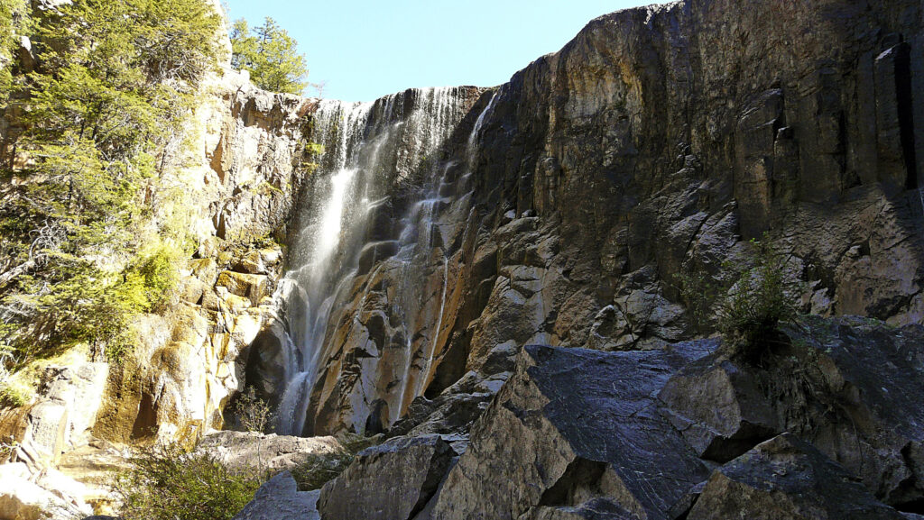 cusarare falls in copper canyon mexico waterfalls guide, as seen from waterfall base
