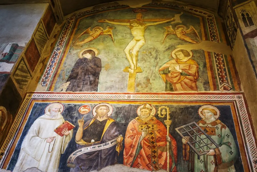 frescoes inside Church of San Giovenale orvieto attractions