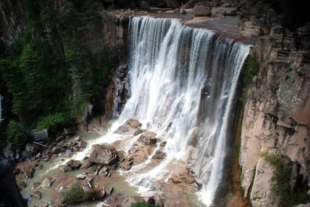 cusarare falls in copper canyon mexico