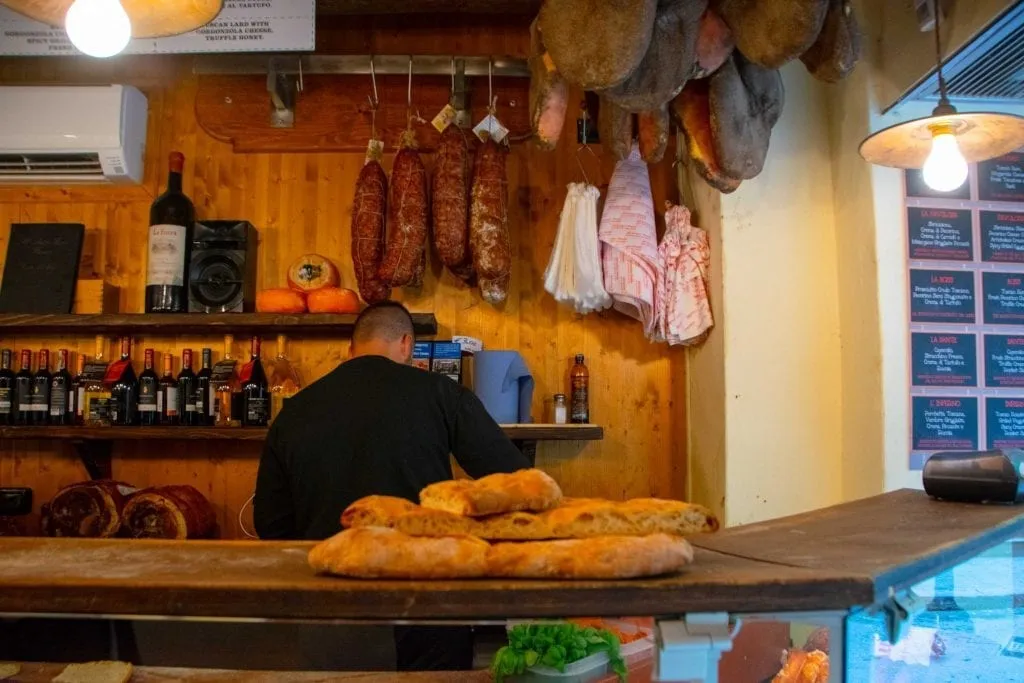 Florence Day Trip from Rome: Panino Shop