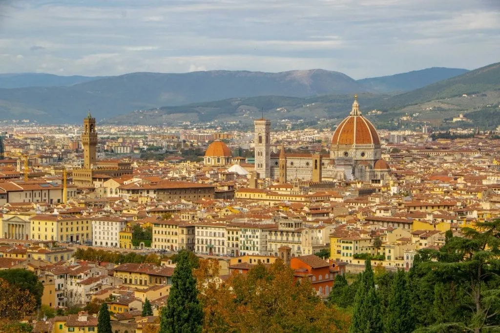 Day Trip to Florence from Rome: View of Duomo from Piazzale Michelangelo