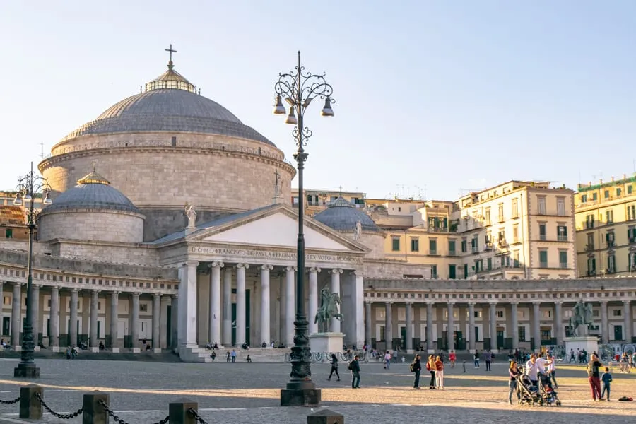Piazza in Naples, setting of several of the best movies set in Italy